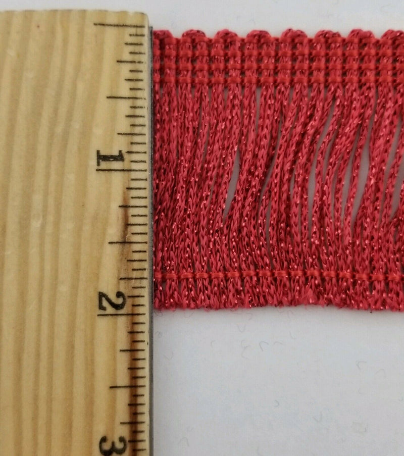 2" Metallic Chainette Fringe - 8 Continuous Yards - Many Color Options!