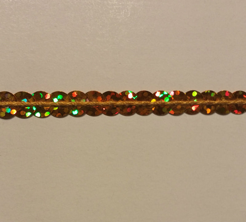 6MM (1/4") Flat Sequins on String - 100 Yard Roll - MADE IN USA