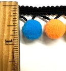 1/2" Pom Pom Poly Ball Fringe - 12 Yards!