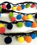 1/2" Pom Pom Poly Ball Fringe - 12 Yards!