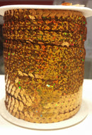 6MM (1/4") Flat Sequins on String - 100 Yard Roll - MADE IN USA