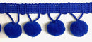 5/8" Pom Pom Poly Ball Fringe- 12 Continuous Yards - Many Colors!