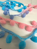 1/2" Pom Pom Poly Ball Fringe - 12 Yards!
