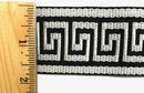 1-3/4" Greek Key Jacquard Woven Ribbon Trim - 6 Continuous Yards - Many Colors!