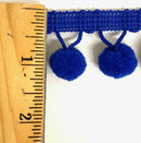 5/8" Pom Pom Poly Ball Fringe- 12 Continuous Yards - Many Colors!