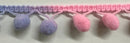 1/2" Pom Pom Poly Ball Fringe - 12 Yards!
