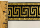 1-3/4" Greek Key Jacquard Woven Ribbon Trim - 6 Continuous Yards - Many Colors!
