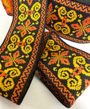 2-1/4" Jacquard Woven Ribbon Trim - 9 Continuous Yards!
