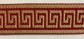 1-3/4" Greek Key Jacquard Woven Ribbon Trim - 6 Continuous Yards - Many Colors!