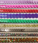 6MM (1/4") Flat Sequins on String - 100 Yard Roll - MADE IN USA