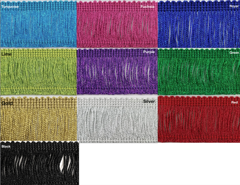 2" Metallic Chainette Fringe - 8 Continuous Yards - Many Color Options!