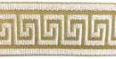 1-3/4" Greek Key Jacquard Woven Ribbon Trim - 6 Continuous Yards - Many Colors!