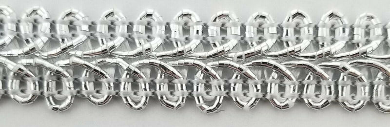 1/2" Metallic French Chinese Braid Gimp Trim - 10 Continuous Yards - MADE IN USA