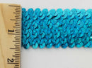 4 ROW (1.5") STRETCH SEQUIN TRIM - 8 Continuous Yards - Many Colors Available!
