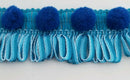 Pom Pom Trim w/ Fringe Trimming - 9 Total Yards - Many Colors Available!