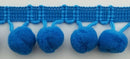 5/8" Pom Pom Poly Ball Fringe- 12 Continuous Yards - Many Colors!