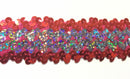 4 ROW (1.5") STRETCH SEQUIN TRIM - 8 Continuous Yards - Many Colors Available!