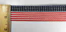 1 1/4" Patriotic Heavy Cotton Webbing - 5 Continuous Yards - MADE IN USA!