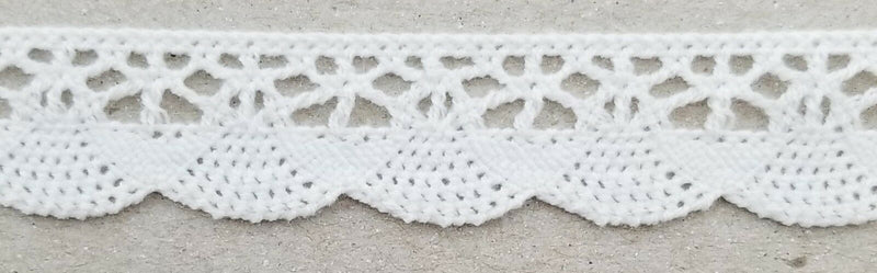 5/8" Cotton Cluny Lace Trimming - 18 Continuous Yards - MADE IN USA!