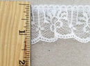 1-1/4" Ruffled Gathered Lace Trimming - 12 Continuous Yards - Color Options!