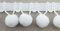 5/8" Pom Pom Poly Ball Fringe- 12 Continuous Yards - Many Colors!