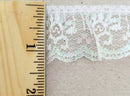 1-1/4" Ruffled Gathered Lace Trimming - 12 Continuous Yards - Color Options!