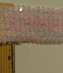 6 ROW (2-1/8") STRETCH SEQUIN TRIM - 6 Continuous Yards - Many Colors Available