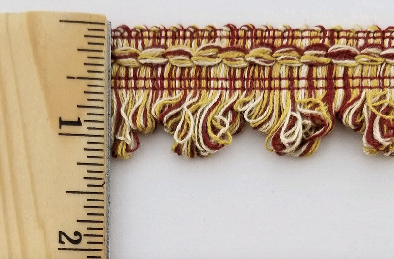 1-1/4" Decorative Scalloped Loop Fringe Trim - Many Color Options! 10 YARDS!