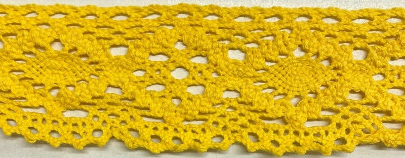 2" Cotton Cluny Lace Trimming - 12 Yards - MADE IN USA!