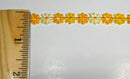 3/8" Venice Lace Daisy Trim Color Yellow White Multi - 30 Yards
