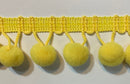 5/8" Pom Pom Poly Ball Fringe- 12 Continuous Yards - Many Colors!